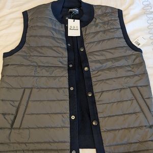 Men's brand new Barbour XL quilted sweater vest